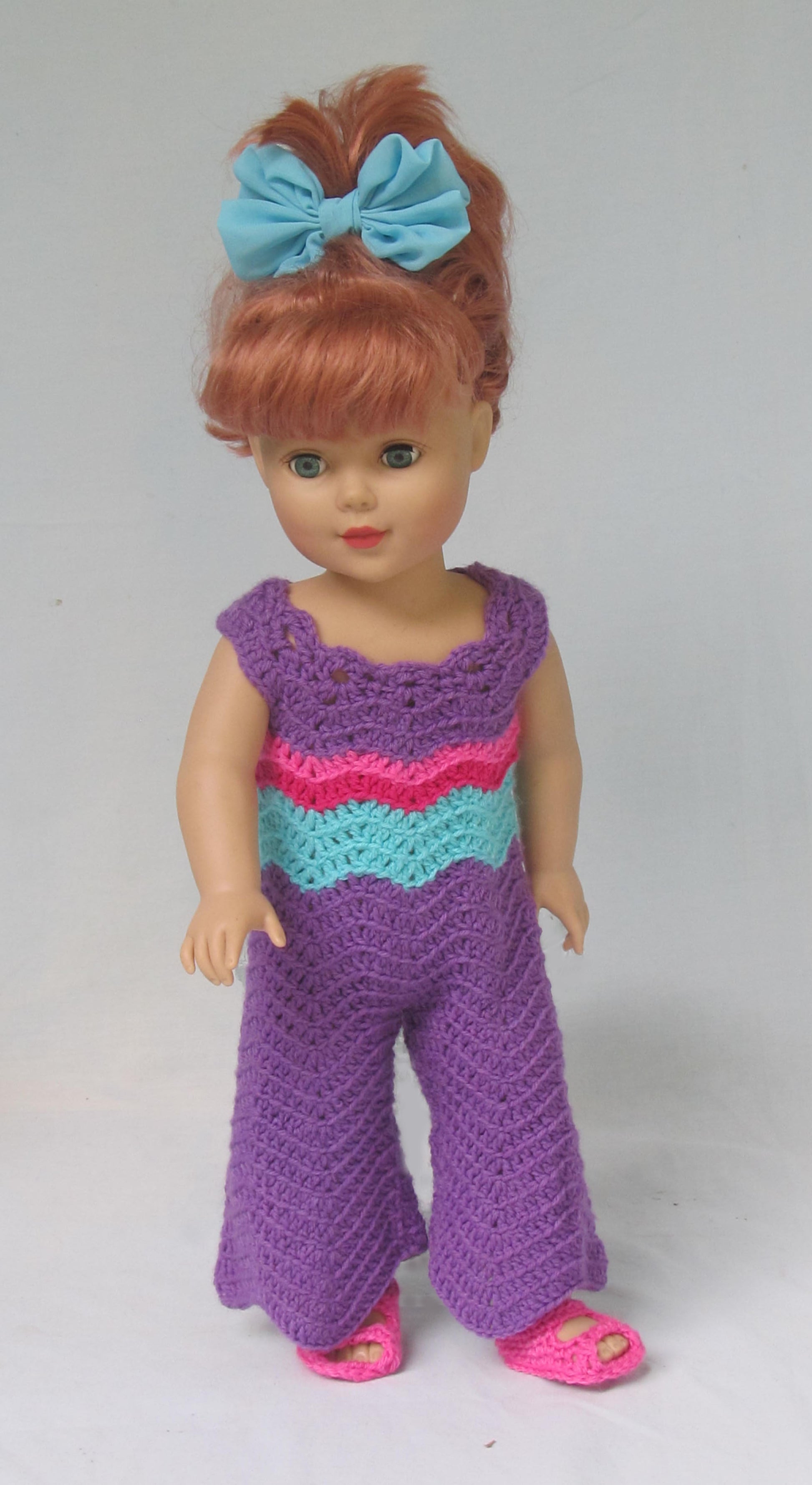 18 inch Doll Crochet Pattern, American Girl Doll Crochet,"Ripple Crochet" PDF - Annie Potter's Yarn Basket