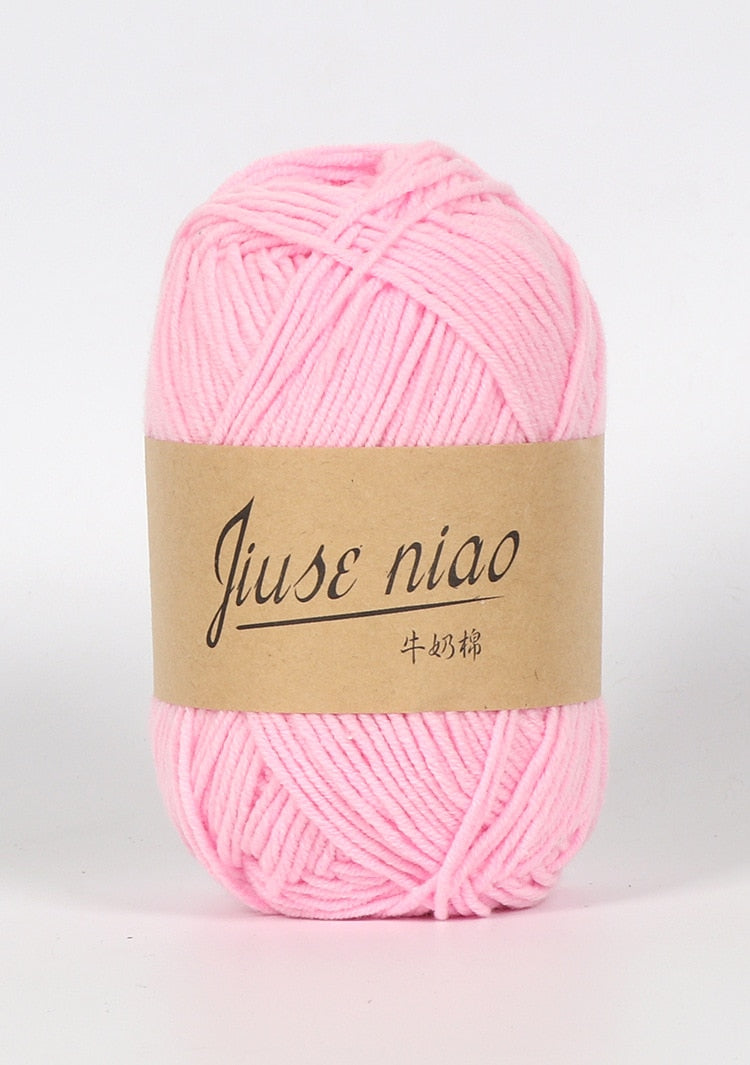 5pcs 50g/ball 4 ply Milk Cotton Yarn - Annie Potter's Yarn Basket