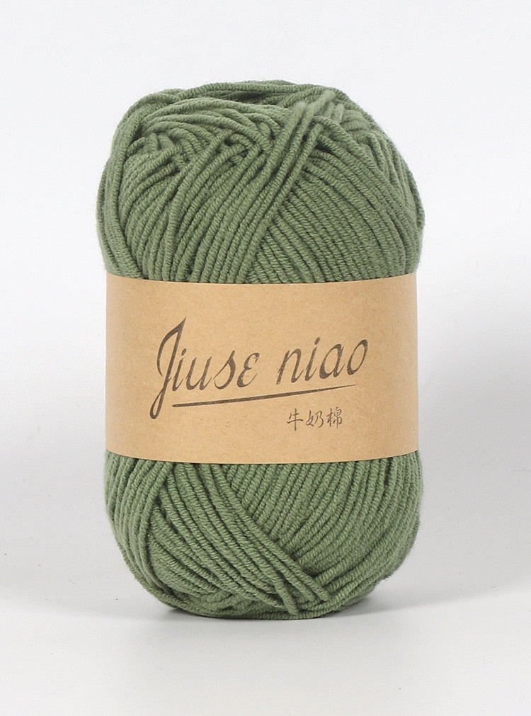 5pcs 50g/ball 4 ply Milk Cotton Yarn - Annie Potter's Yarn Basket
