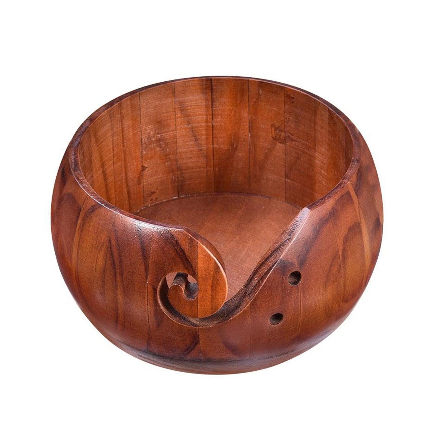 Wooden Yarn Bowl - Annie Potter's Yarn Basket
