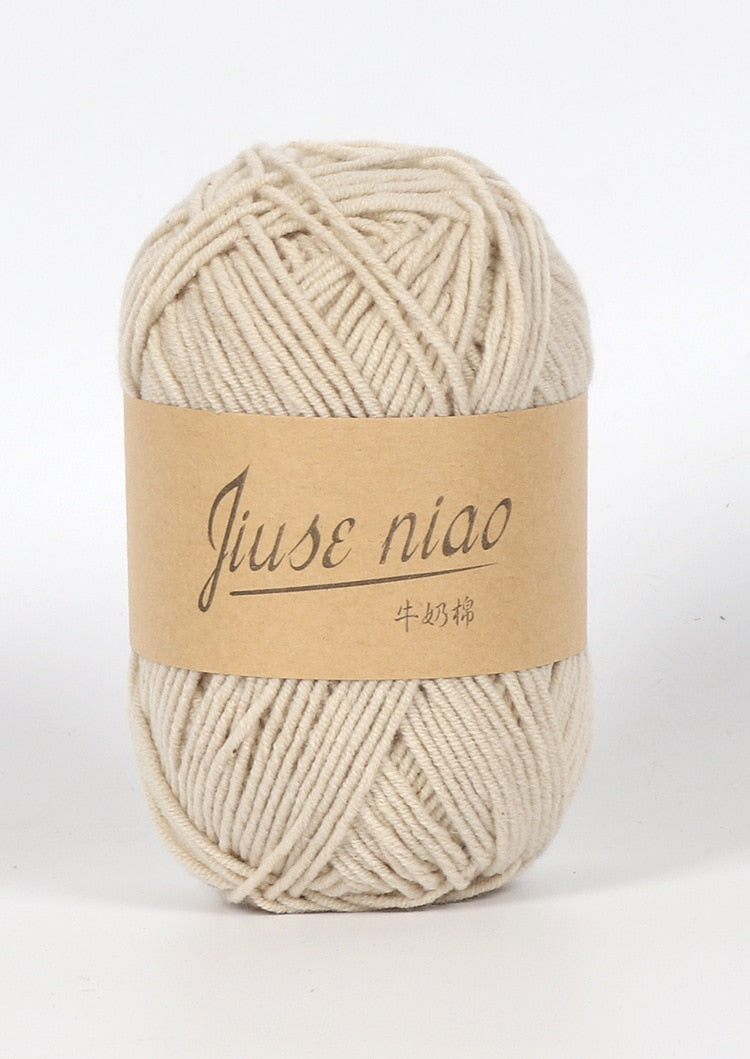 5pcs 50g/ball 4 ply Milk Cotton Yarn - Annie Potter's Yarn Basket