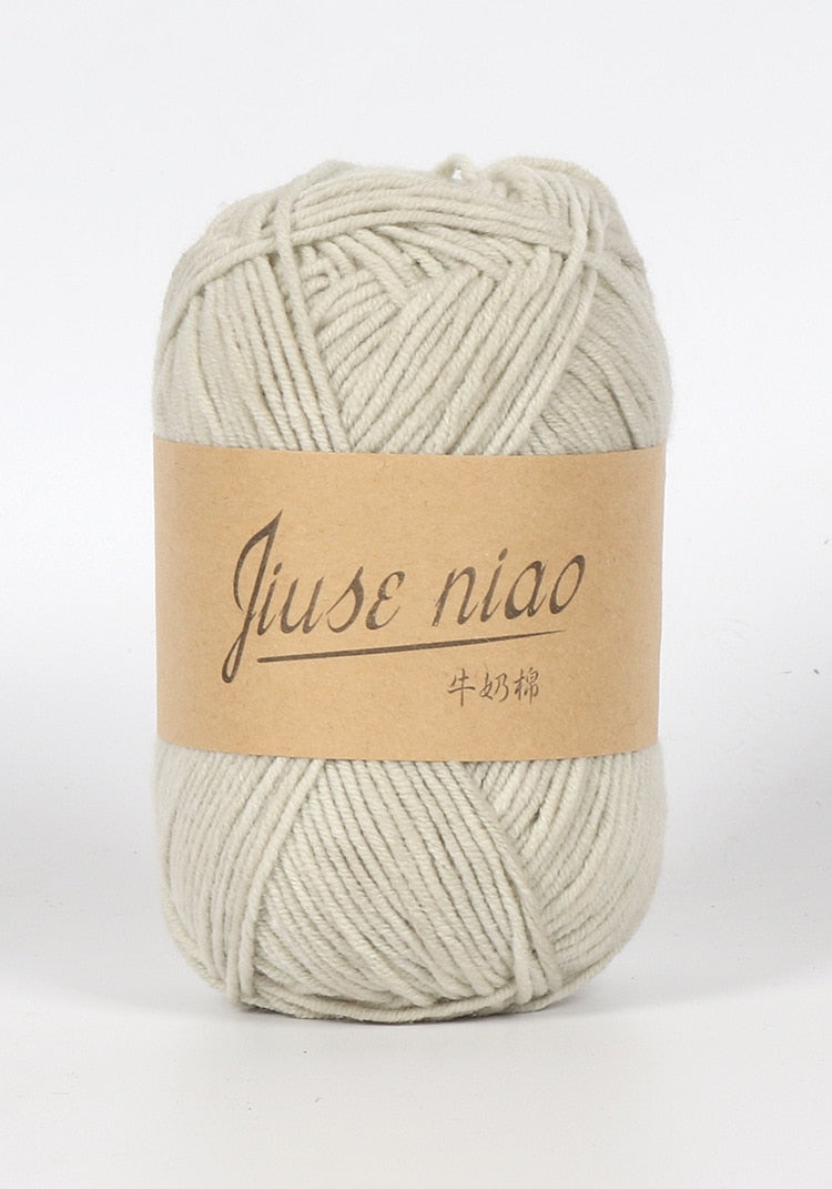 5pcs 50g/ball 4 ply Milk Cotton Yarn - Annie Potter's Yarn Basket
