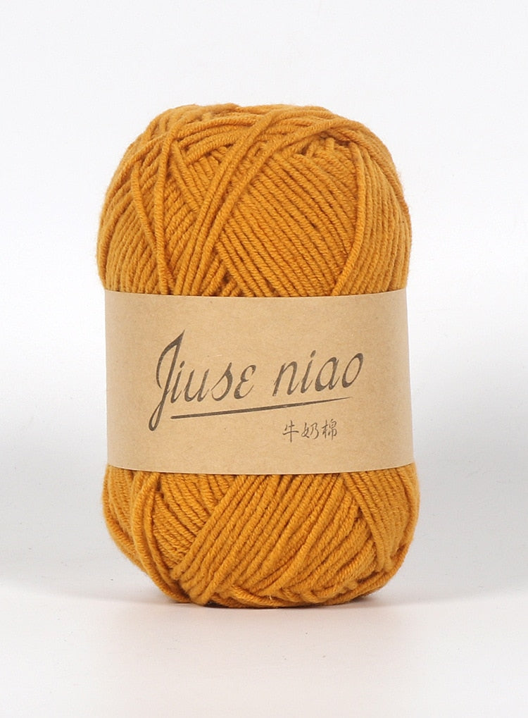 5pcs 50g/ball 4 ply Milk Cotton Yarn - Annie Potter's Yarn Basket