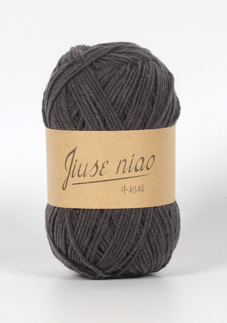 5pcs 50g/ball 4 ply Milk Cotton Yarn - Annie Potter's Yarn Basket