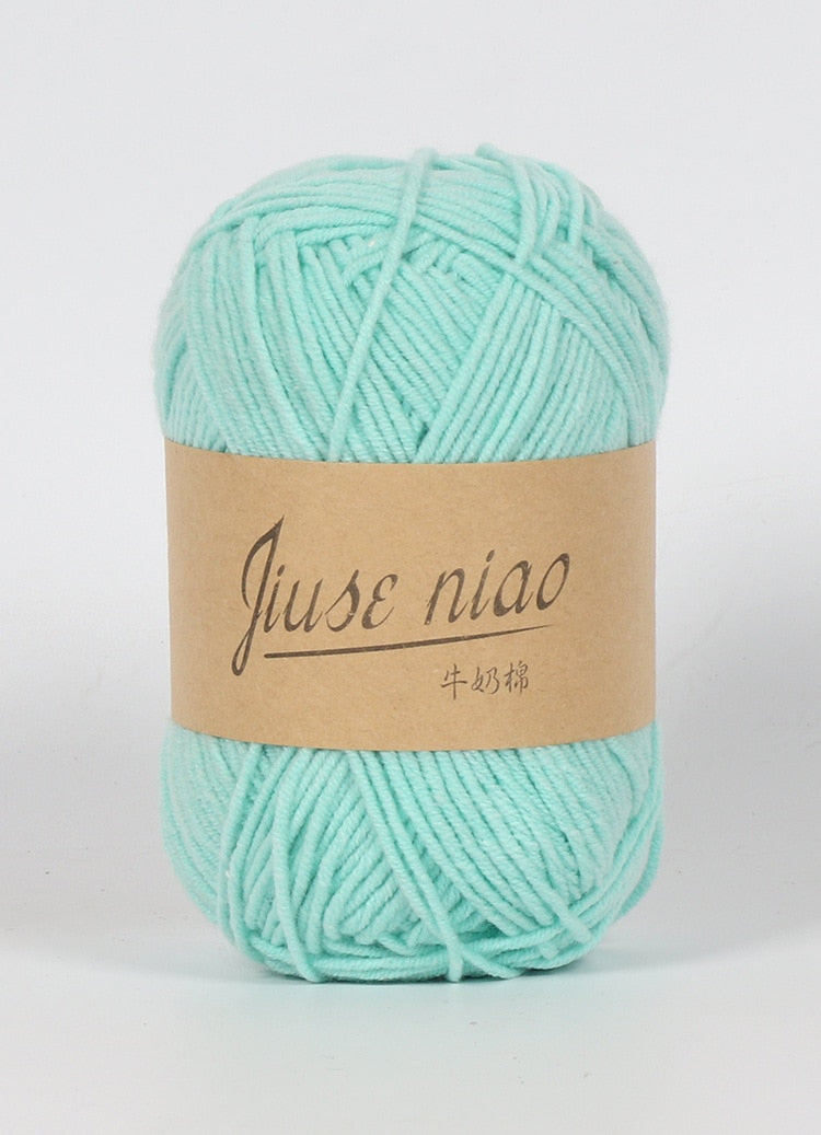 5pcs 50g/ball 4 ply Milk Cotton Yarn - Annie Potter's Yarn Basket