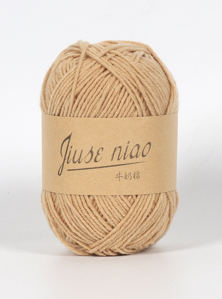 5pcs 50g/ball 4 ply Milk Cotton Yarn - Annie Potter's Yarn Basket