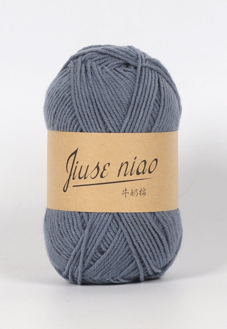 5pcs 50g/ball 4 ply Milk Cotton Yarn - Annie Potter's Yarn Basket