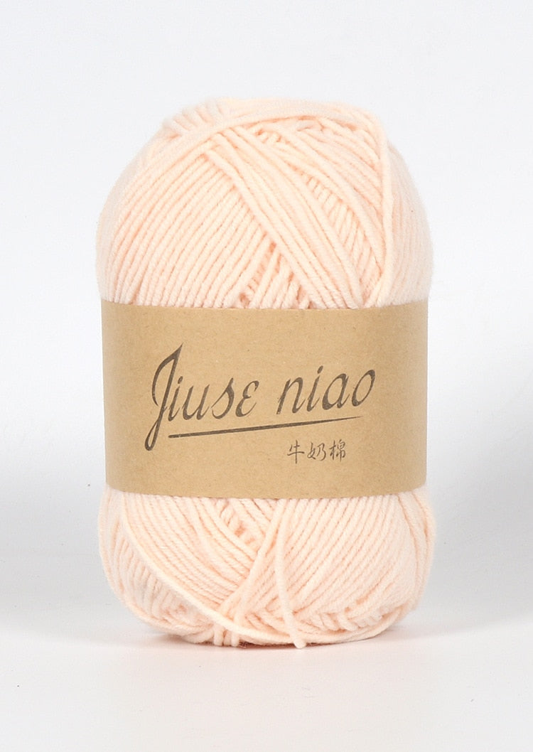 5pcs 50g/ball 4 ply Milk Cotton Yarn - Annie Potter's Yarn Basket