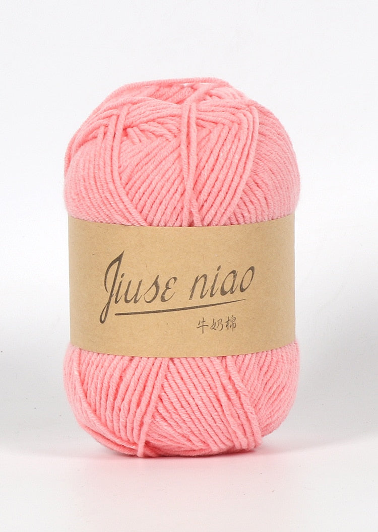 5pcs 50g/ball 4 ply Milk Cotton Yarn - Annie Potter's Yarn Basket