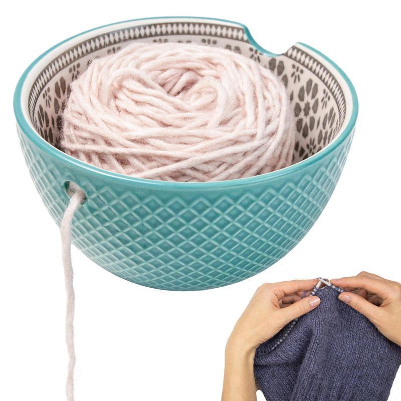 Ceramic Yarn Ball Holder - Annie Potter's Yarn Basket