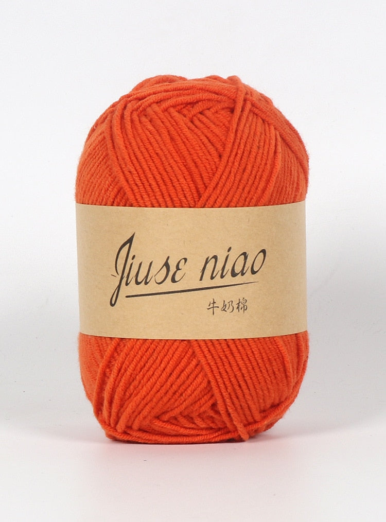 5pcs 50g/ball 4 ply Milk Cotton Yarn - Annie Potter's Yarn Basket