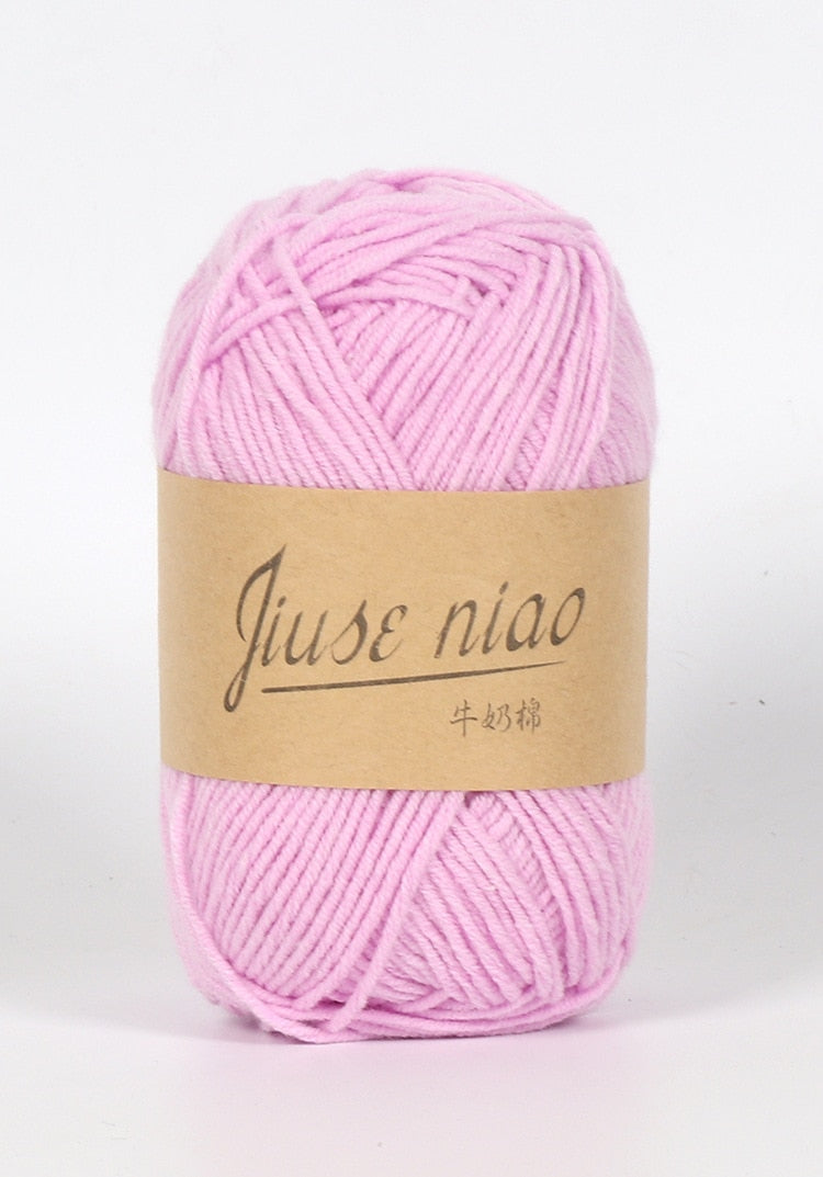 5pcs 50g/ball 4 ply Milk Cotton Yarn - Annie Potter's Yarn Basket