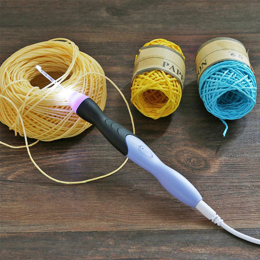 9 in 1 USB Light Up Crochet Hooks - Annie Potter's Yarn Basket