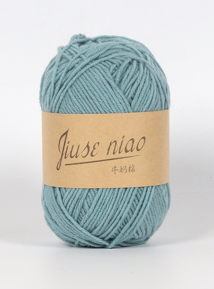 5pcs 50g/ball 4 ply Milk Cotton Yarn - Annie Potter's Yarn Basket