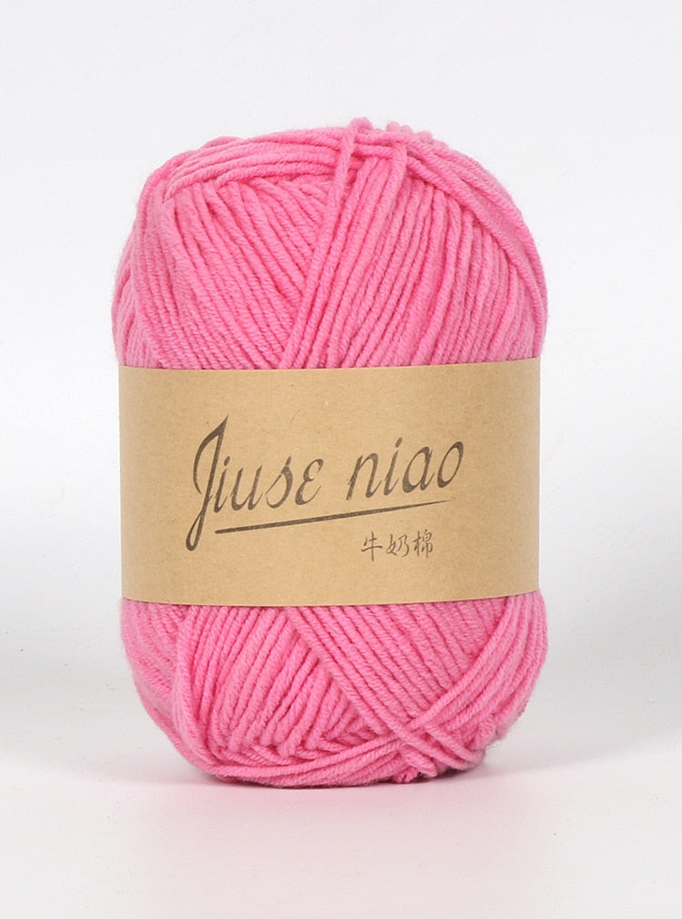 5pcs 50g/ball 4 ply Milk Cotton Yarn - Annie Potter's Yarn Basket