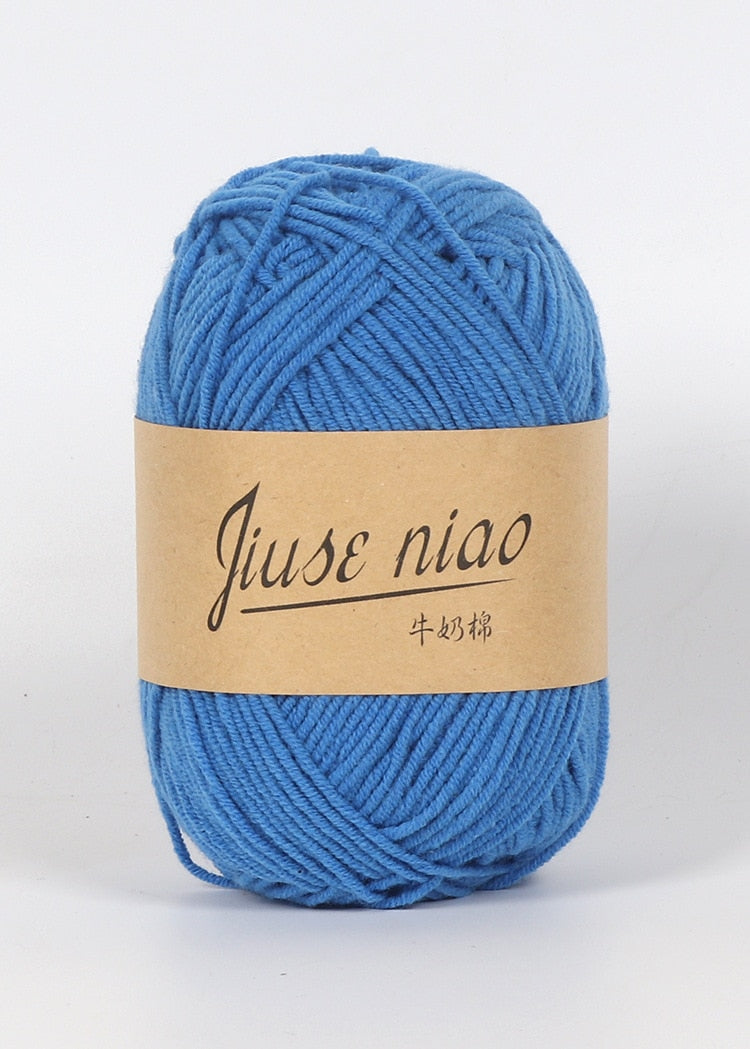 5pcs 50g/ball 4 ply Milk Cotton Yarn - Annie Potter's Yarn Basket