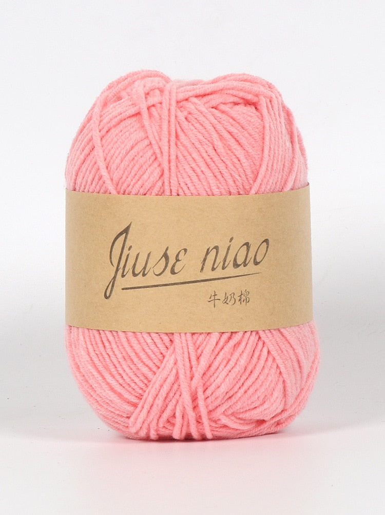 5pcs 50g/ball 4 ply Milk Cotton Yarn - Annie Potter's Yarn Basket