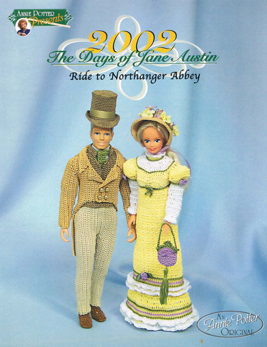 Crochet Fashion doll pattern,The Ride to Northanger Abbey Jane Austin Series