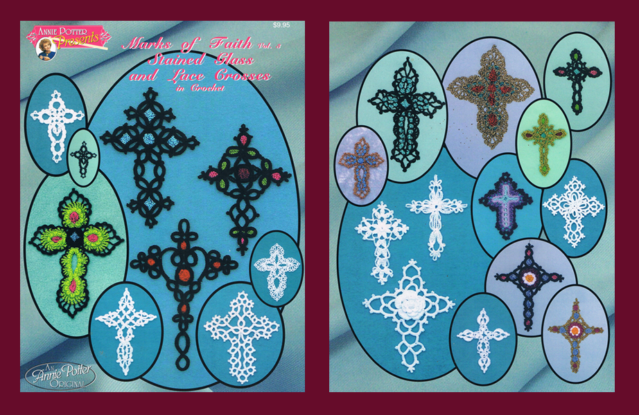 Lace Cross Bookmark Pattern, Marks of Faith, Crochet cross Pattern, PDF- Annie Potter's Yarn Basket