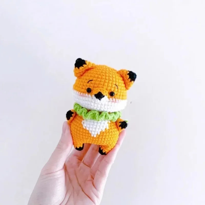 Crochet Animal Kit for Beginners, Cute Doll Keychain Pendant pattern and Materials