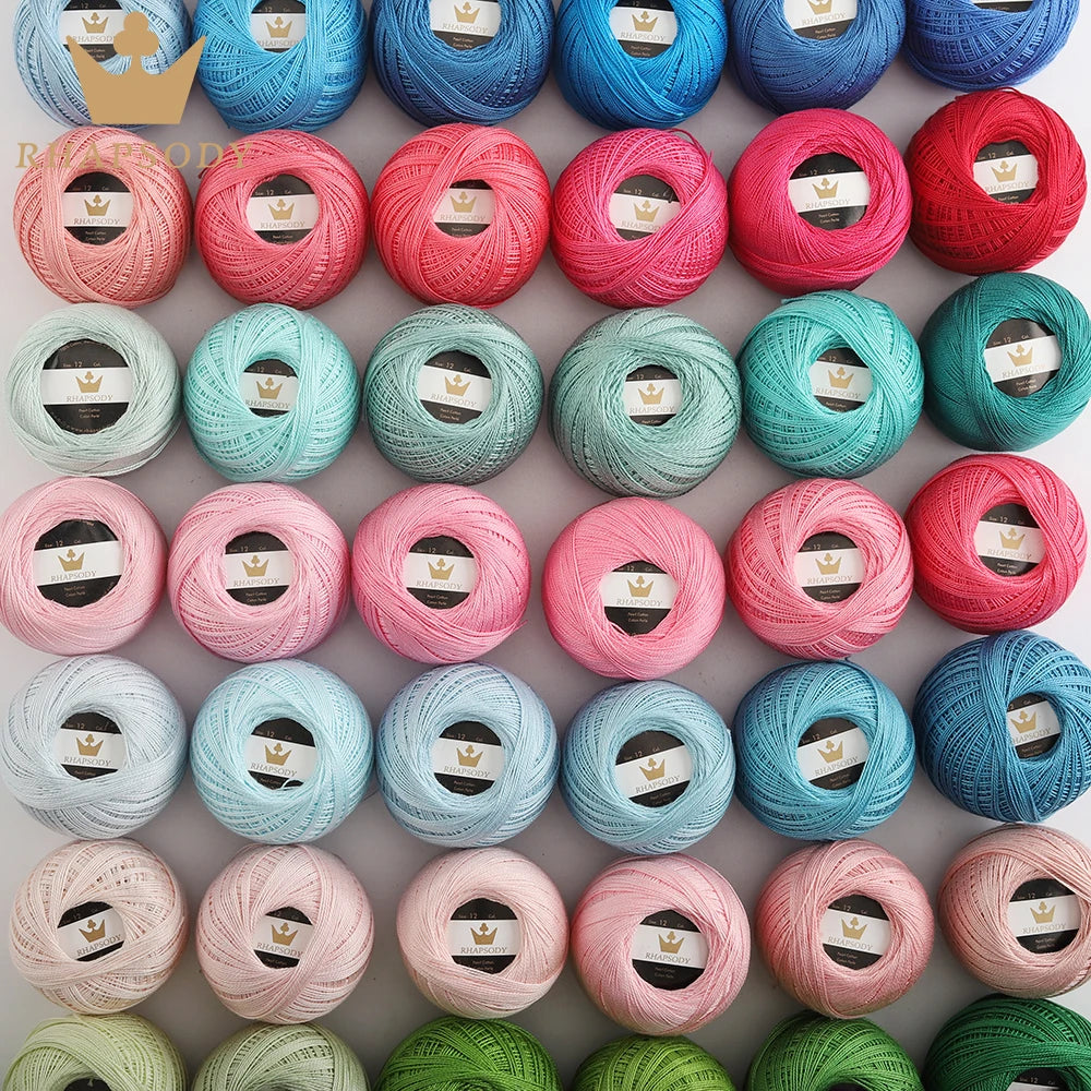 Rhapsody #12 100% Cotton Thread, DIY Embroidery Thread - Annie Potter's Yarn Basket