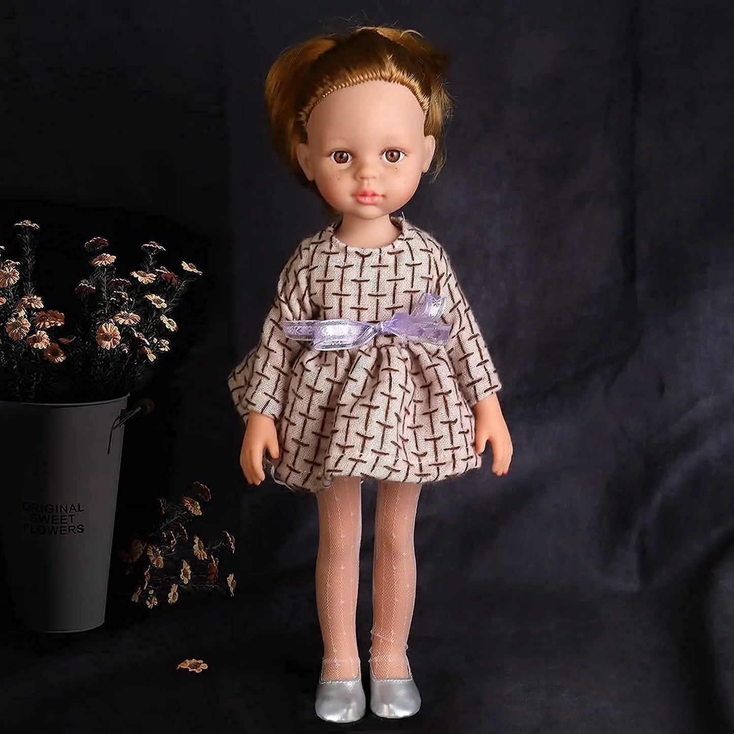 14 Inch Doll With Freckle Face - Annie Potter's Yarn Basket