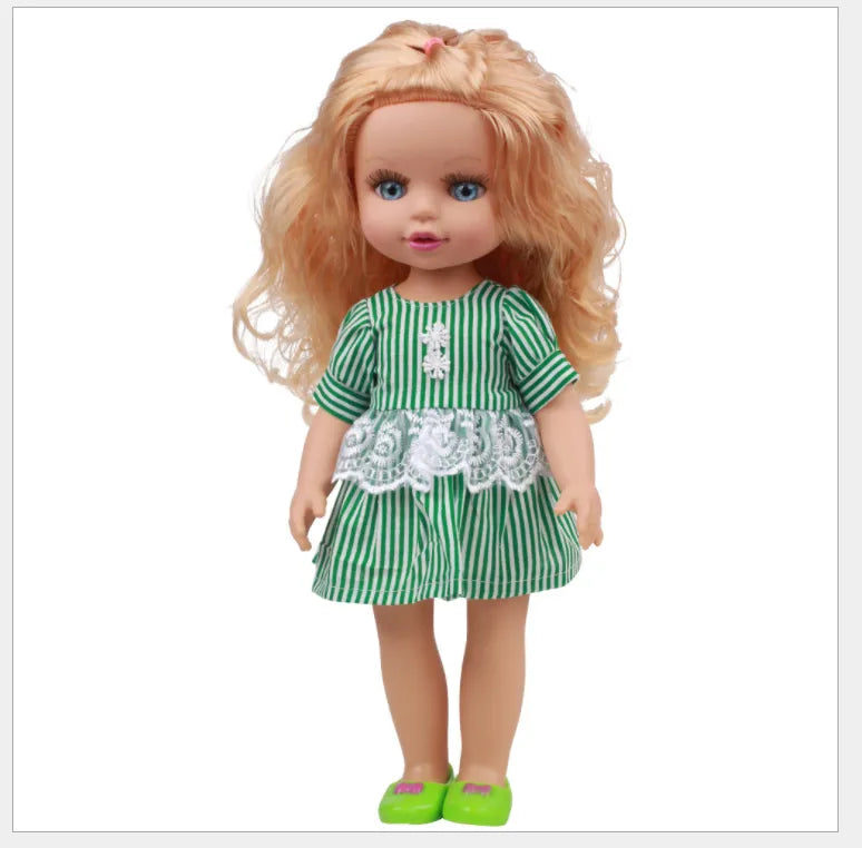 Lifelike Dolls With Green Dress - Annie Potter's Yarn Basket
