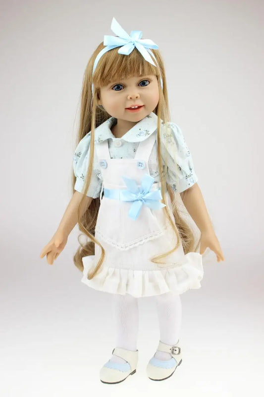 18 Inch Silicone Girl Doll, American Girl doll, Princess Doll - Annie Potter's Yarn Basket