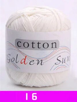 1Pcs 100% Cotton Crochet Thread Natural Anti-Pilling