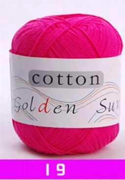 1Pcs 100% Cotton Crochet Thread Natural Anti-Pilling