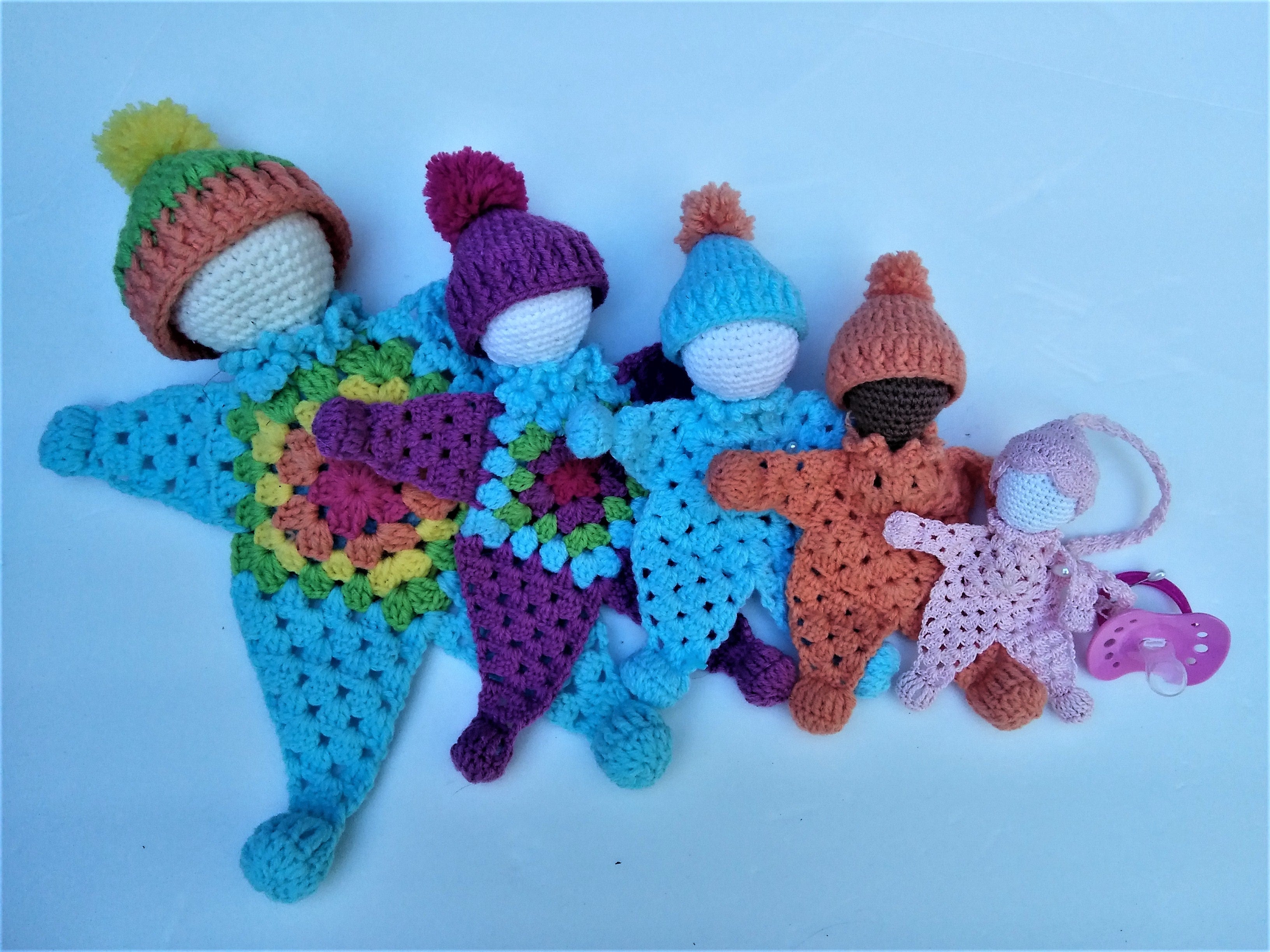 Crochet Doll Pattern Cuddle baby pattern Granny Square Pattern PDF