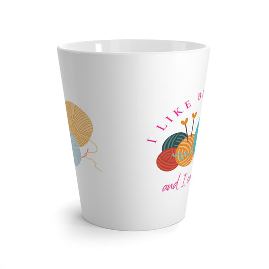 I like big balls Coffee Cup, Funny Crochet Lover Latte Mug