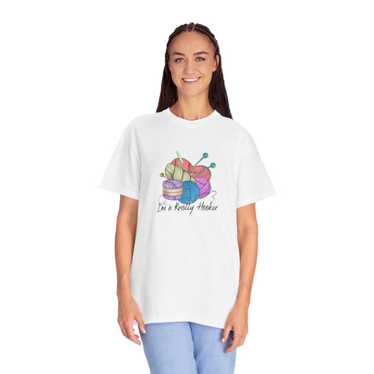 I'm a knotty hooker Funny Crochet Tee, Crochet Lover T-shirt