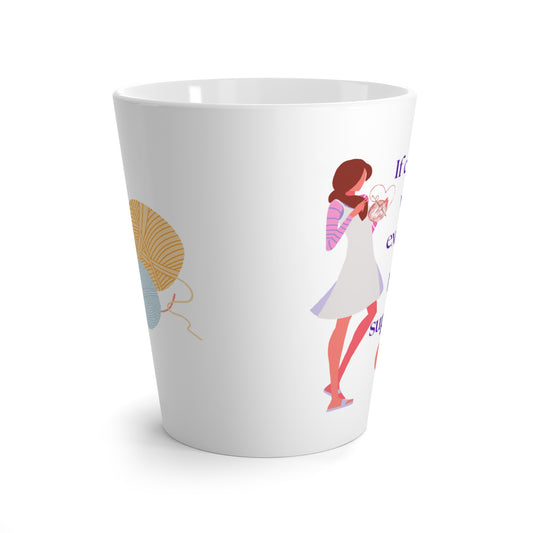 If crochet were exercise Crochet Cup, Inspirational Funny Crochet Latte Mug