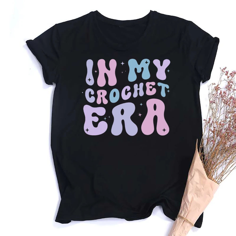 Annie Potters Yarn Basket Crochet Era Tshirt