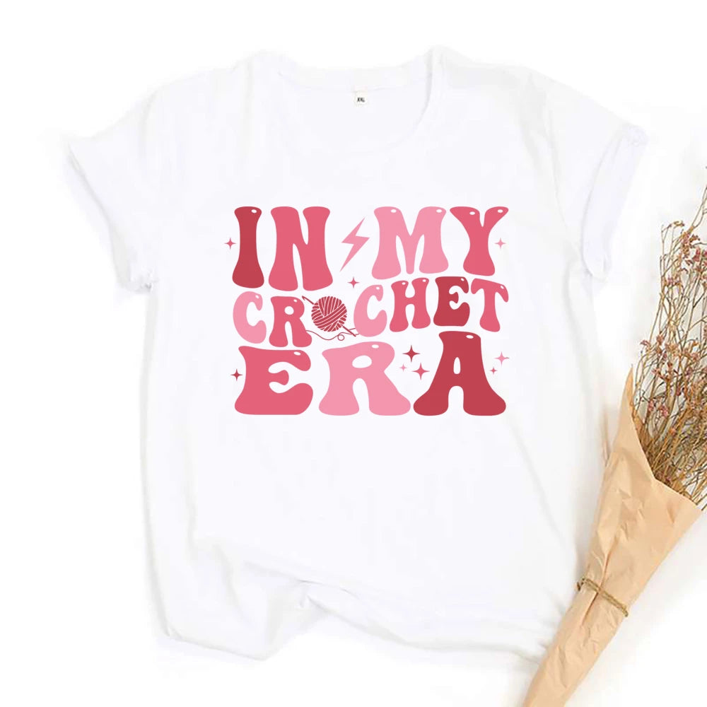 Annie Potters Yarn Basket Crochet Era Tshirt