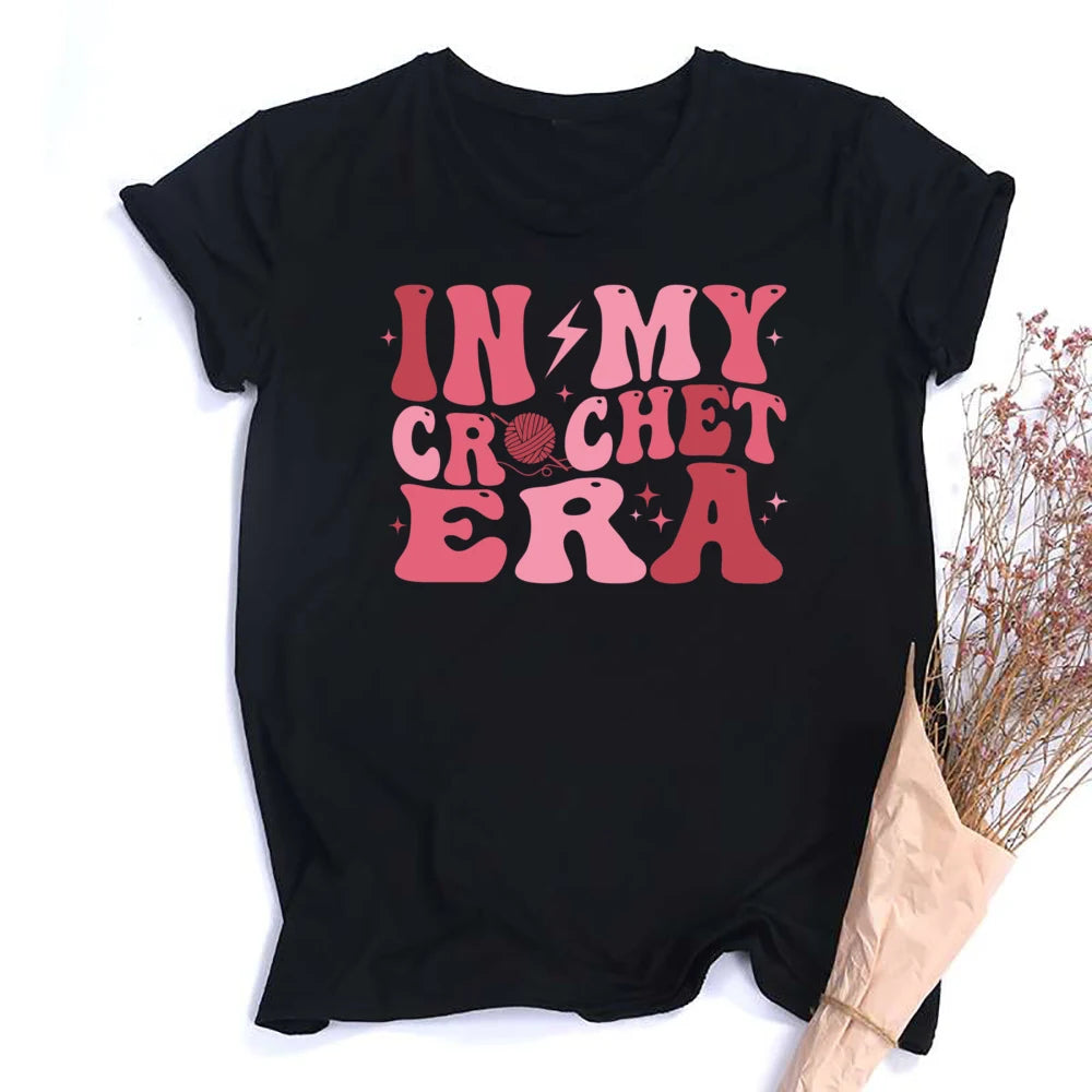 Annie Potters Yarn Basket Crochet Era Tshirt
