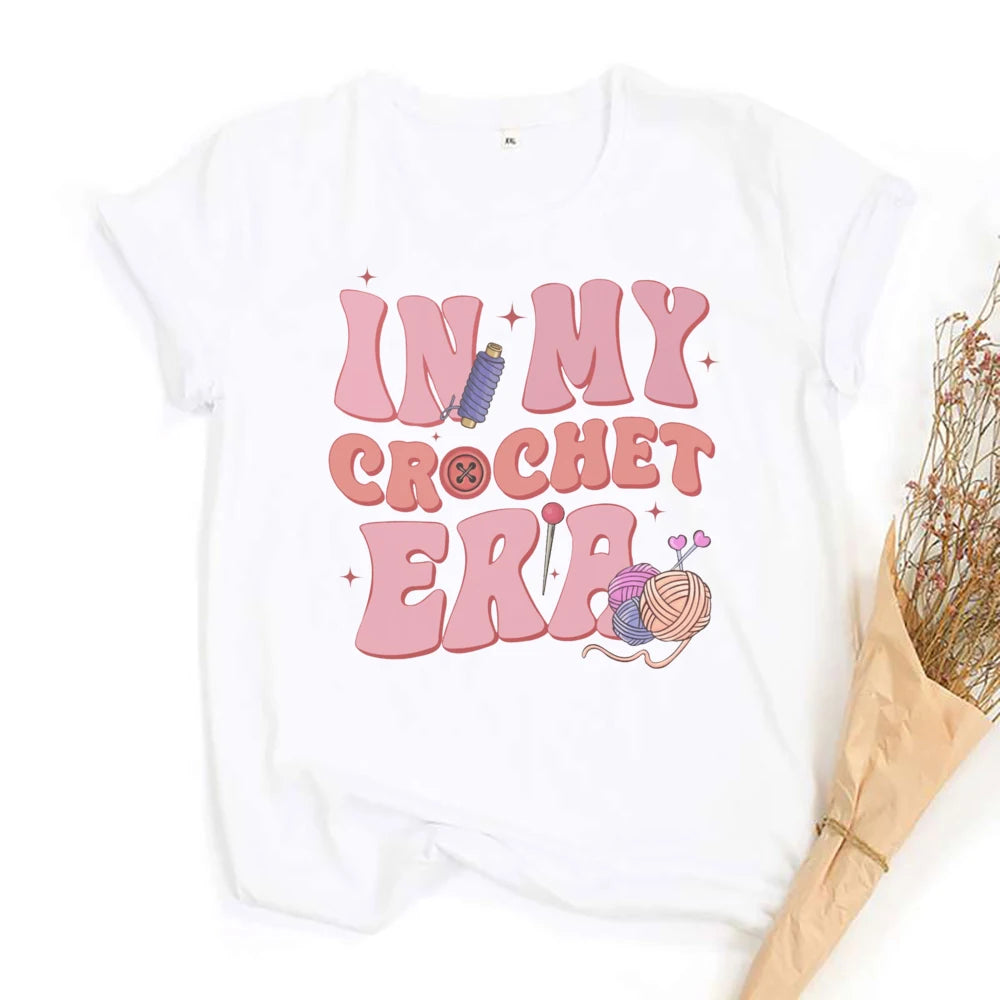Annie Potters Yarn Basket Crochet Era Tshirt