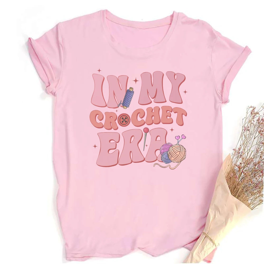 Annie Potters Yarn Basket Crochet Era Tshirt