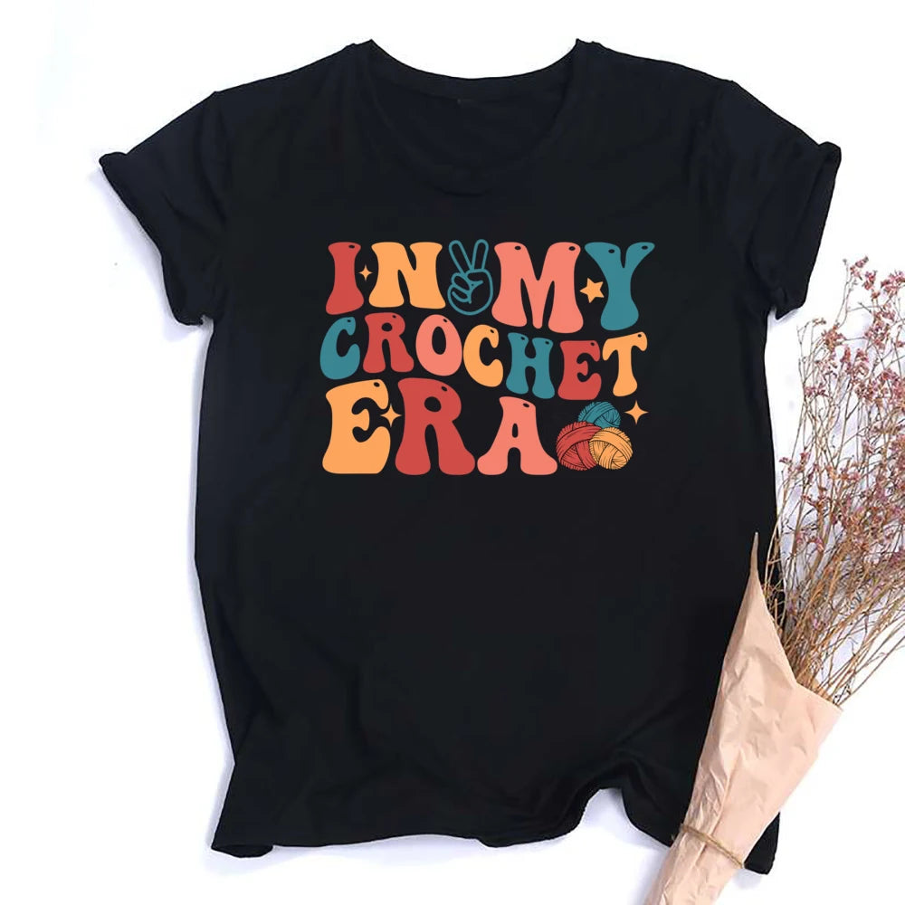 Annie Potters Yarn Basket Crochet Era Tshirt