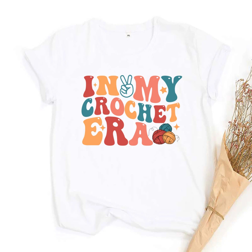 Annie Potters Yarn Basket Crochet Era Tshirt
