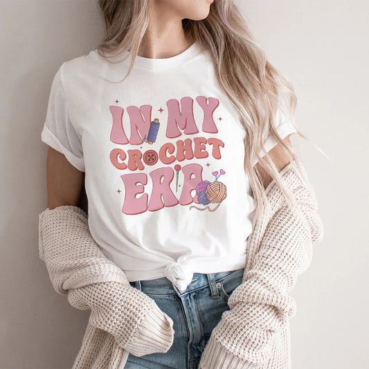 Annie Potters Yarn Basket Crochet Era Tshirt