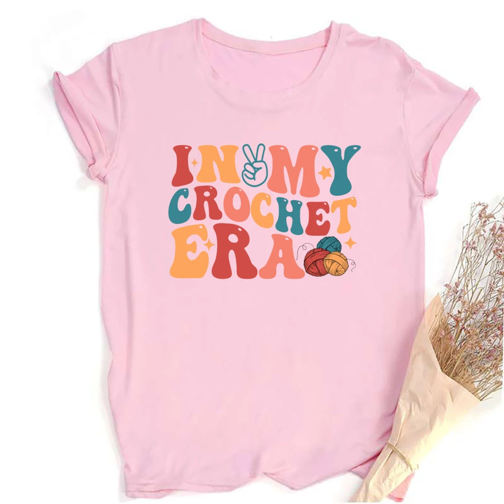Annie Potters Yarn Basket Crochet Era Tshirt