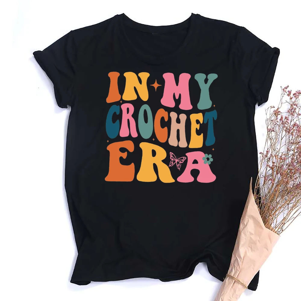 Annie Potters Yarn Basket Crochet Era Tshirt
