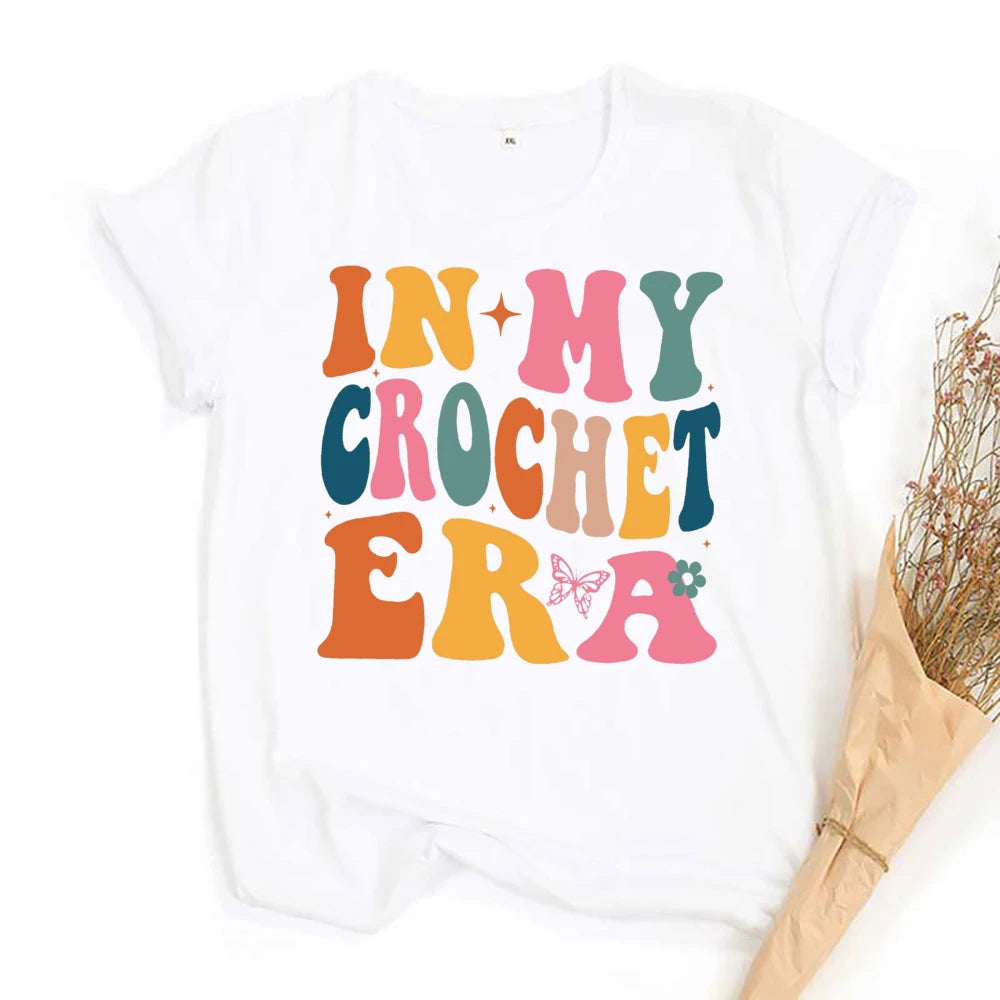 Annie Potters Yarn Basket Crochet Era Tshirt