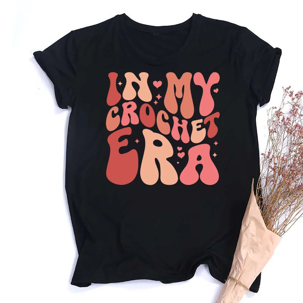 Annie Potters Yarn Basket Crochet Era Tshirt