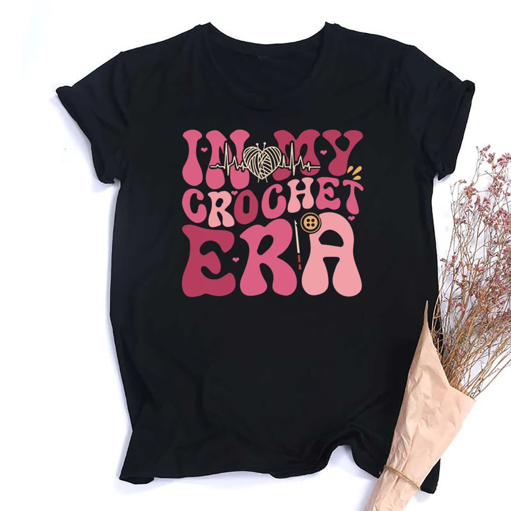 Annie Potters Yarn Basket Crochet Era Tshirt
