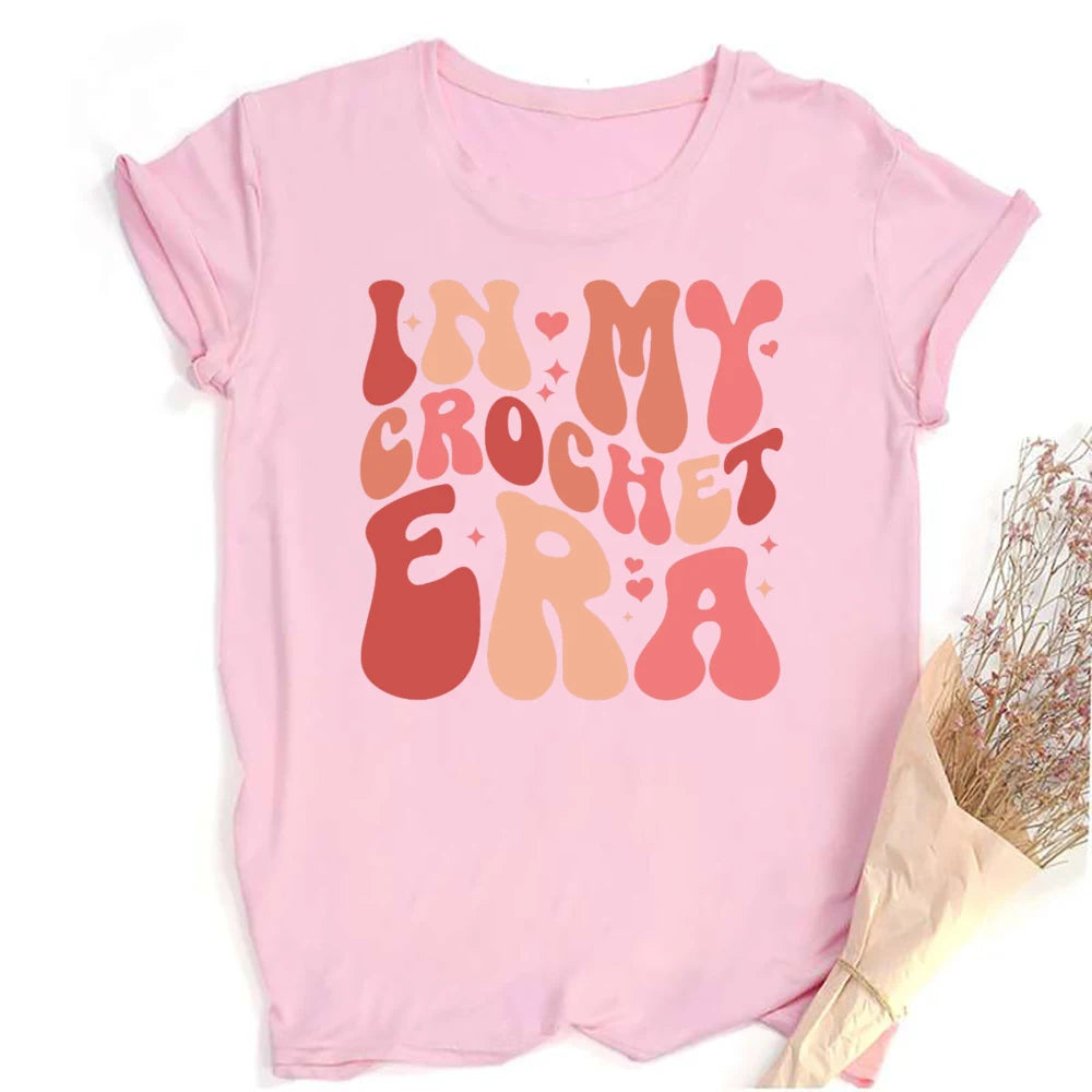 Annie Potters Yarn Basket Crochet Era Tshirt