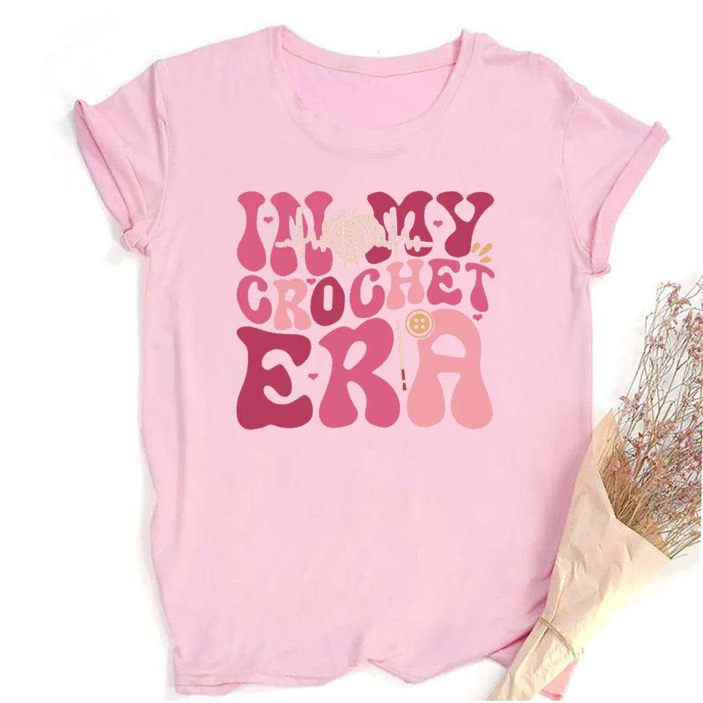 Annie Potters Yarn Basket Crochet Era Tshirt
