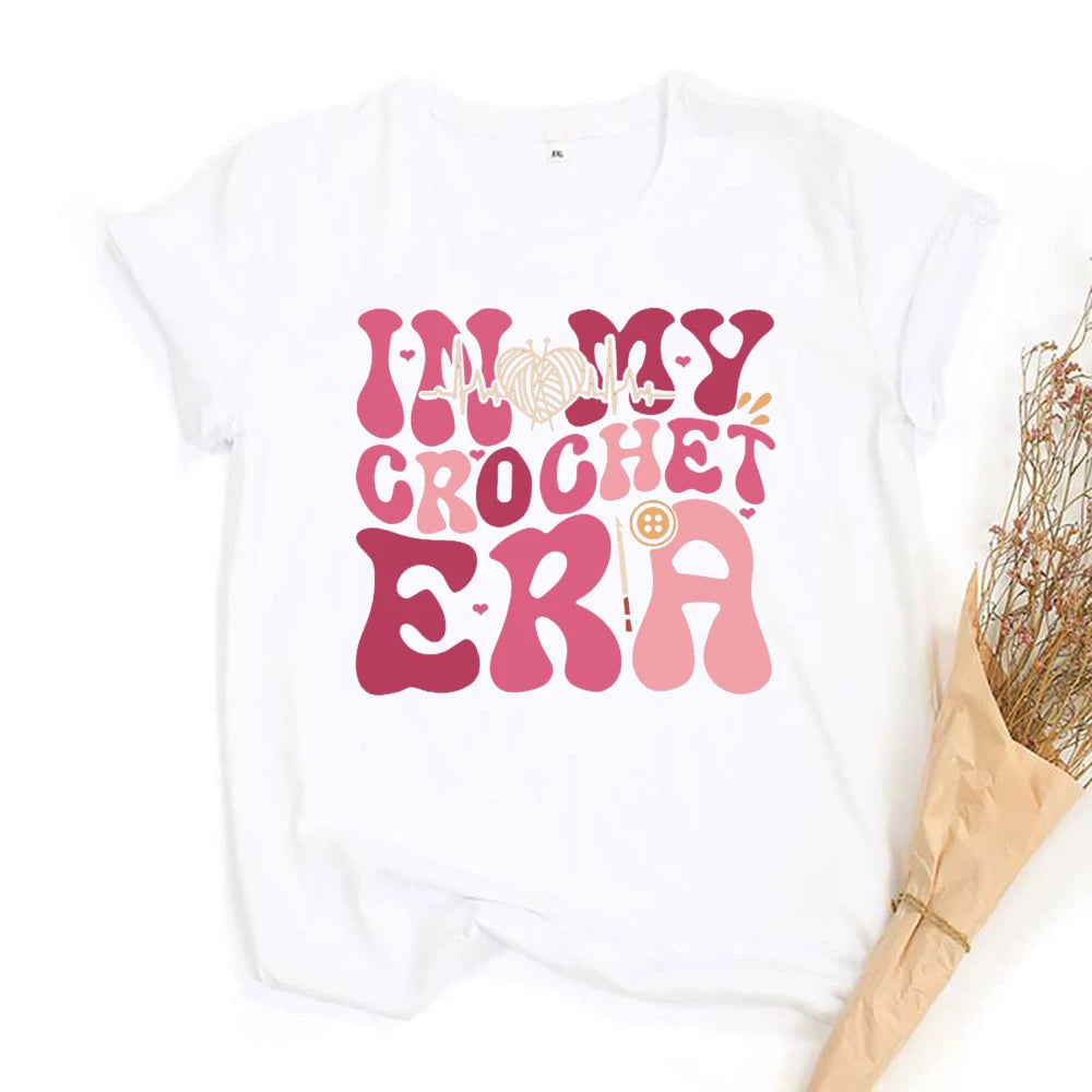 Annie Potters Yarn Basket Crochet Era Tshirt